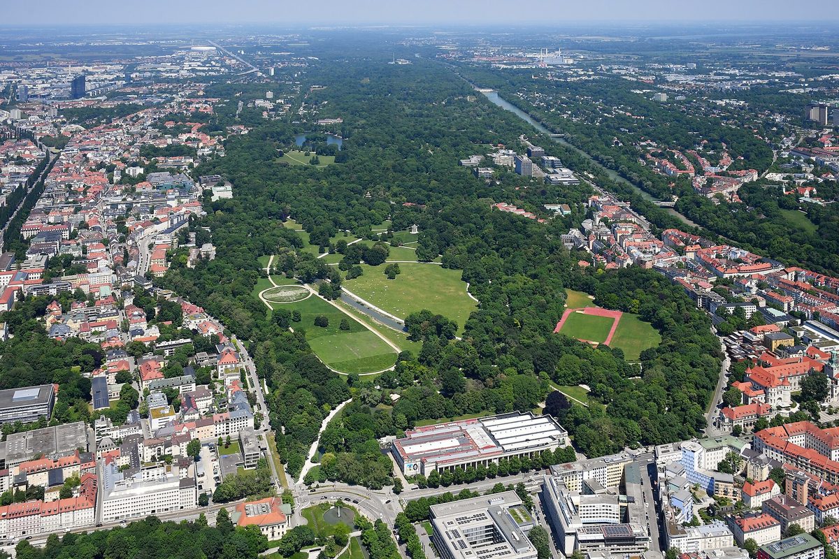 Monopteros — o templo no Englischer Garten