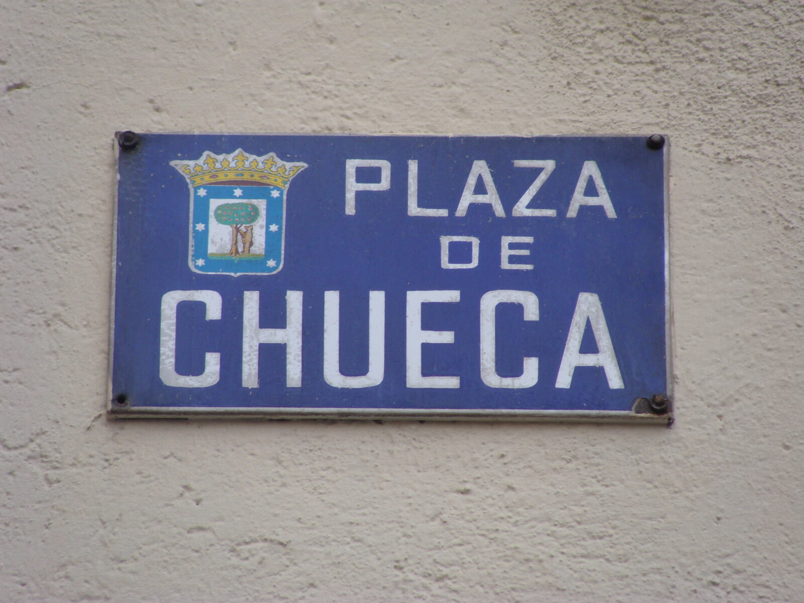 Placa da Plaza de Chueca