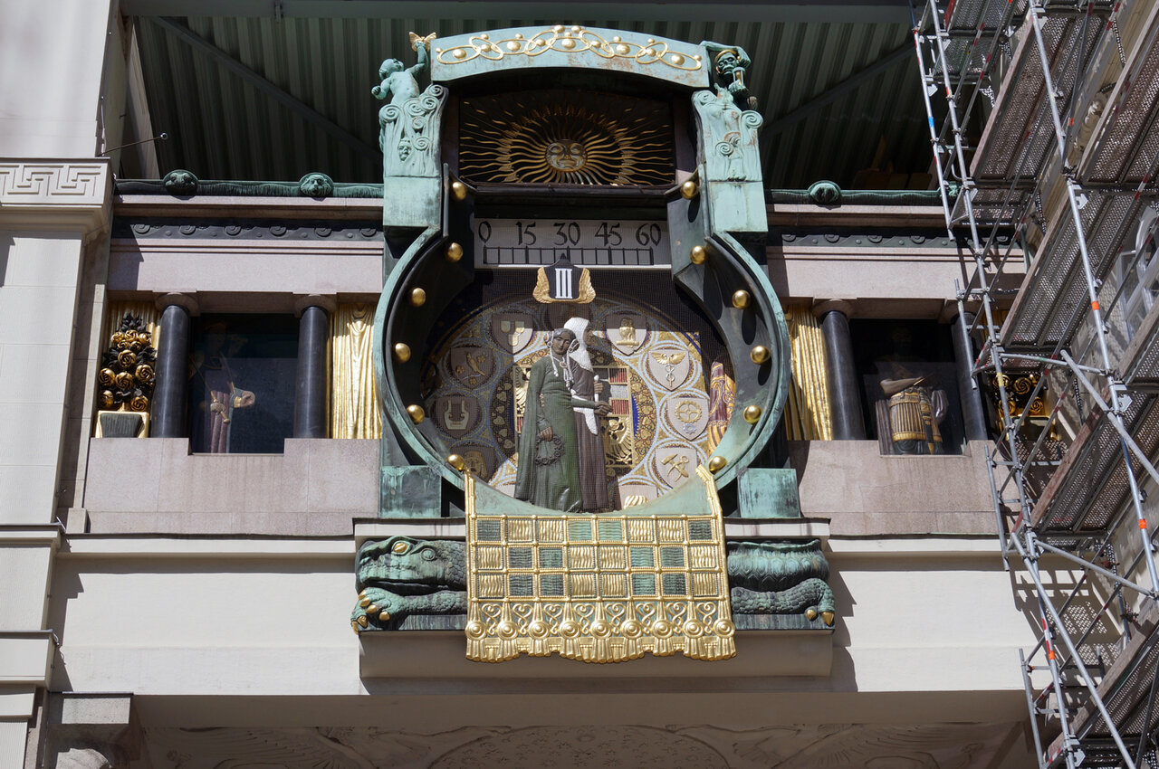 Ankeruhr no Hoher Markt, Viena