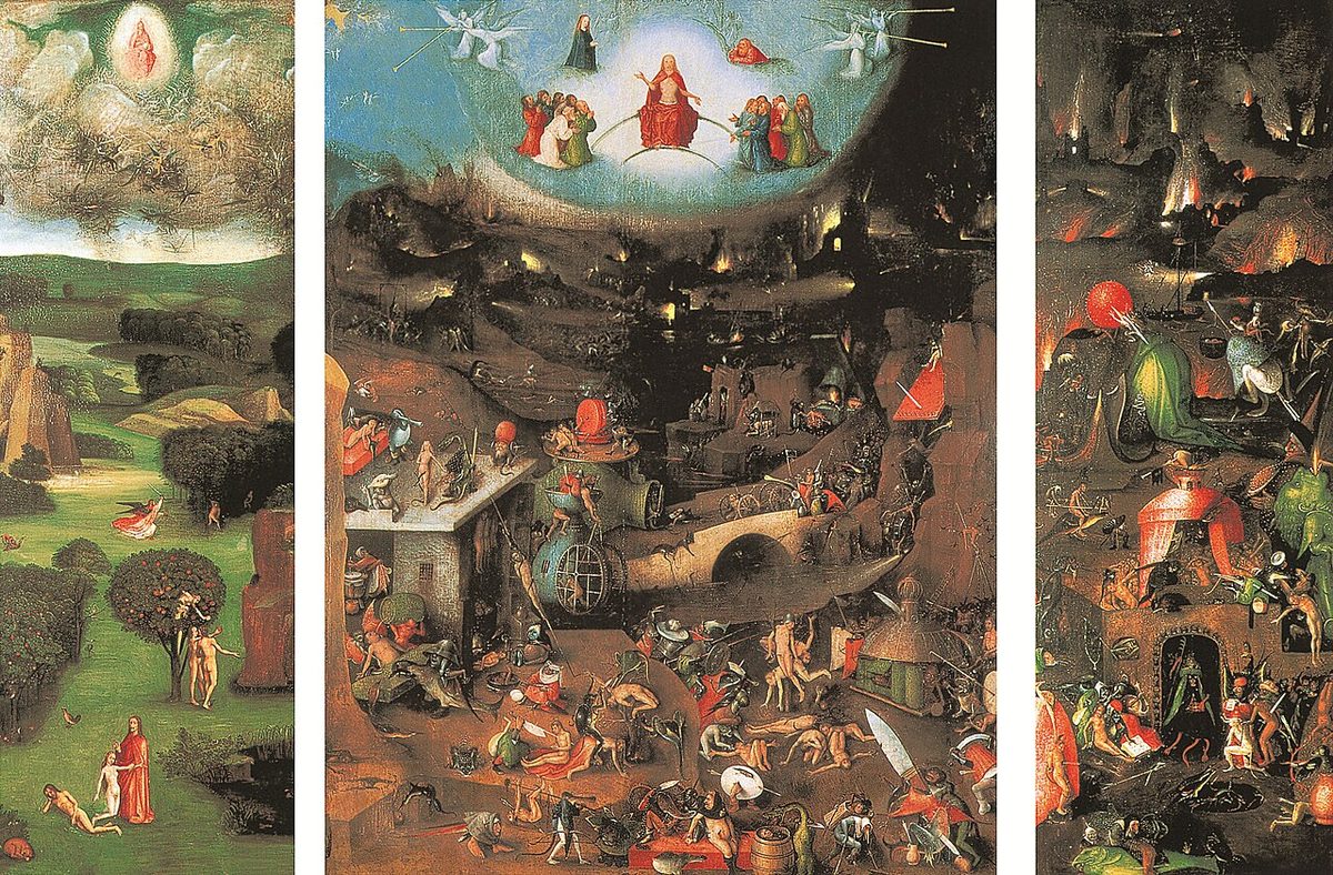 O Juízo Final de Hieronymus Bosch, c. 1490–1505 — na Academia desde 1822