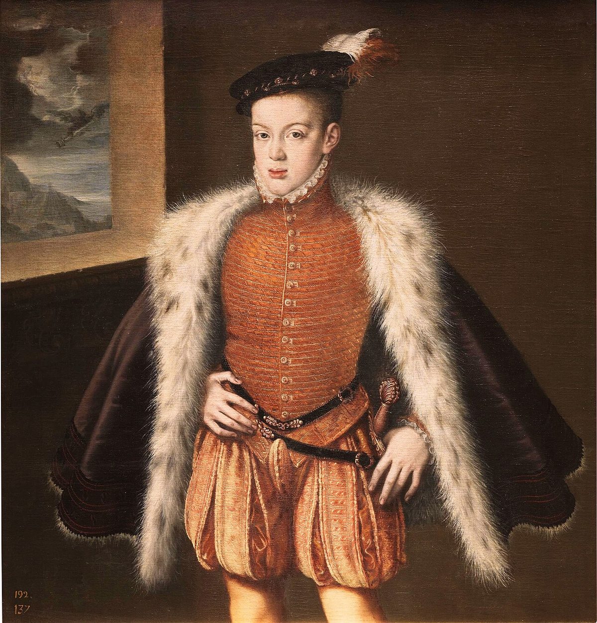 O infante Dom Carlos, por Alonso Sánchez Coello — Prado, sala 055